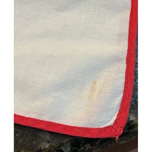 Hand Embroidered Scottish Terrier Bridge Card Table Tablecloth Scottie Dog - Picture 10 of 10